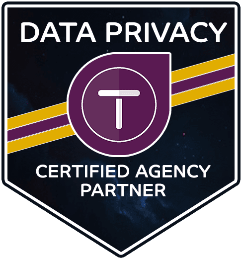 Data privacy certified agency partner logo.